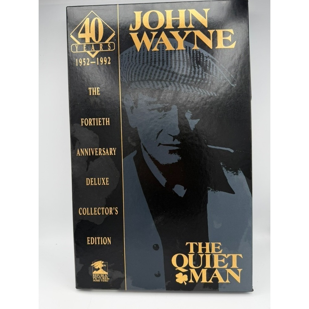 John Wayne The Quiet Man 40th Anniversary Deluxe Collector's Edition VHS Box Set
